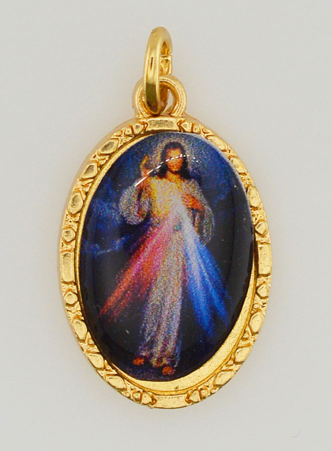Medaglia Con Bordo 25 mm - Cristo Misericordioso (pic 1)