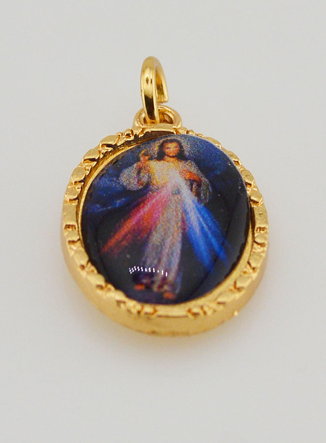 Medaglia Con Bordo 25 mm - Cristo Misericordioso (pic 2)