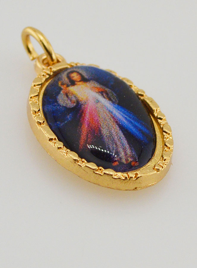 Medaglia Con Bordo 25 mm - Cristo Misericordioso (pic 3)