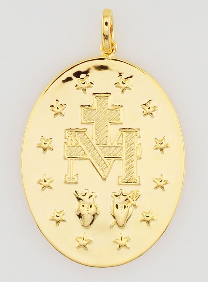 Medaglia Miracolosa Finitura Oro 18k Premium - 20mm (pic 4)