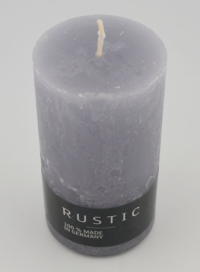 Candela Decorazione Rustica 38 Ore - Grigio (pic 2)