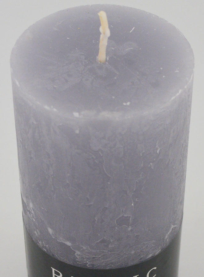 Candela Decorazione Rustica 38 Ore - Grigio (pic 4)