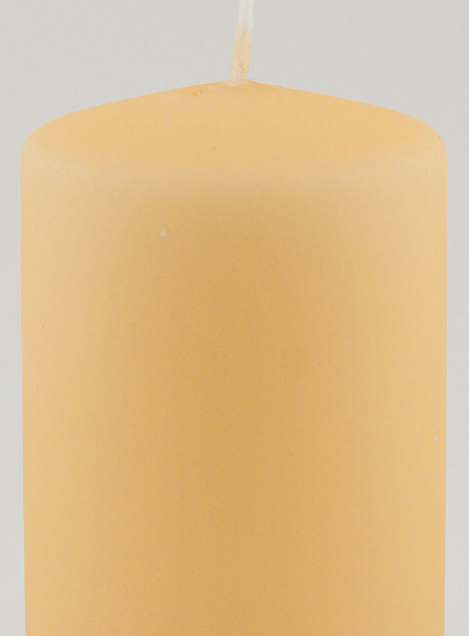Candela Decorativa Effetto Velluto Opaco - Beige (pic 3)