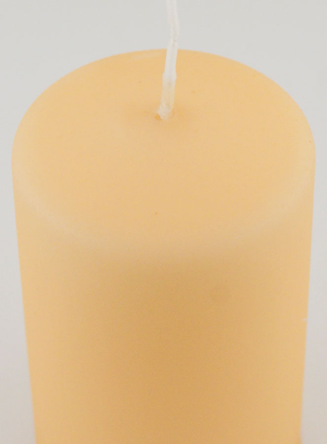Candela Decorativa Effetto Velluto Opaco - Beige (pic 4)