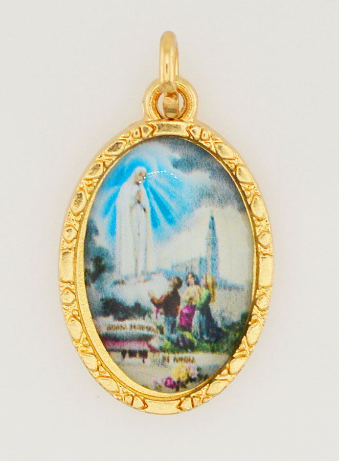 Medaglia Con Bordo 25 mm - Madonna di Fàtima (pic 1)