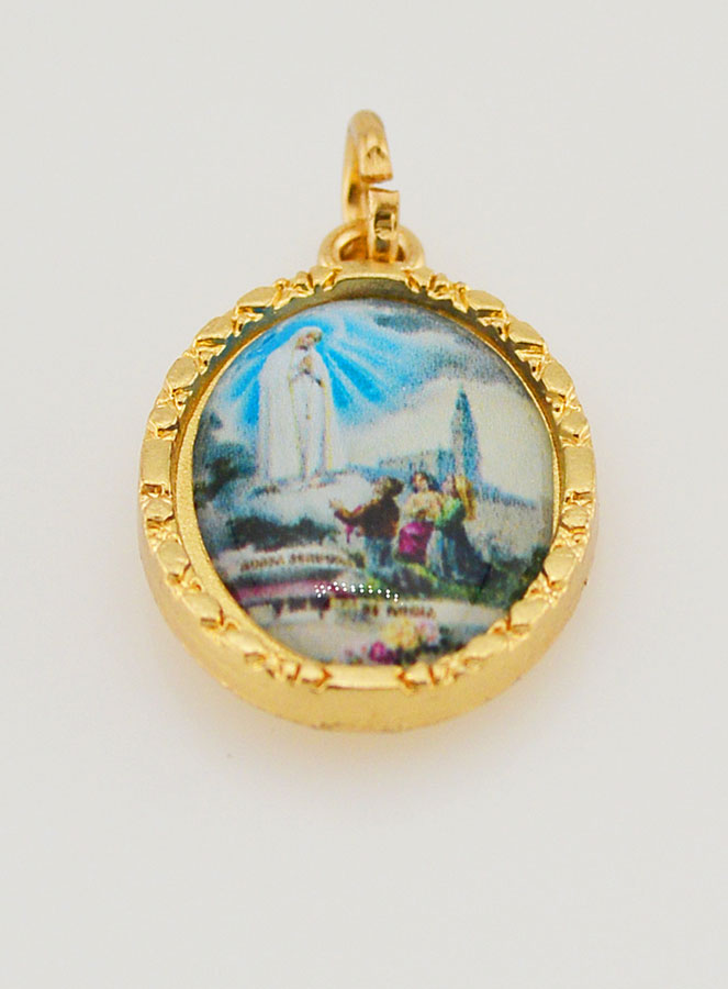 Medaglia Con Bordo 25 mm - Madonna di Fàtima (pic 2)