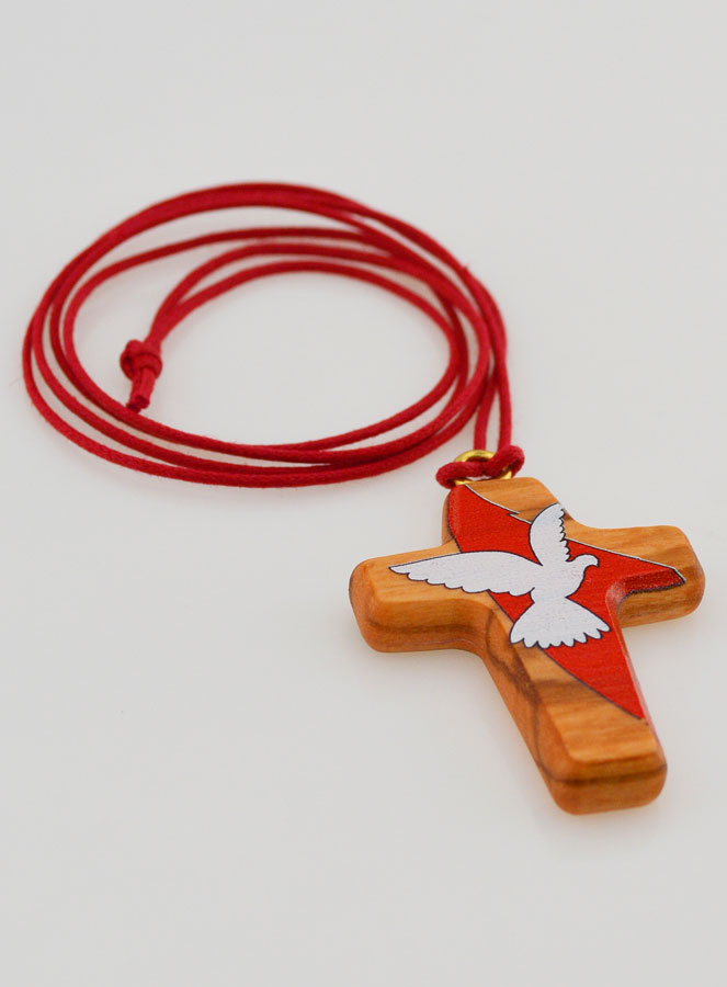 Ciondolo Croce Spirito Santo con Cordoncino (pic 2)