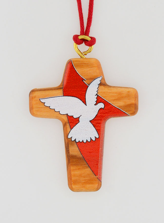 Ciondolo Croce Spirito Santo con Cordoncino (pic 4)