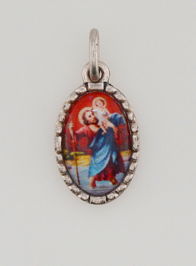 Medaglia Con Bordo 15 mm - San Cristoforo (pic 1)