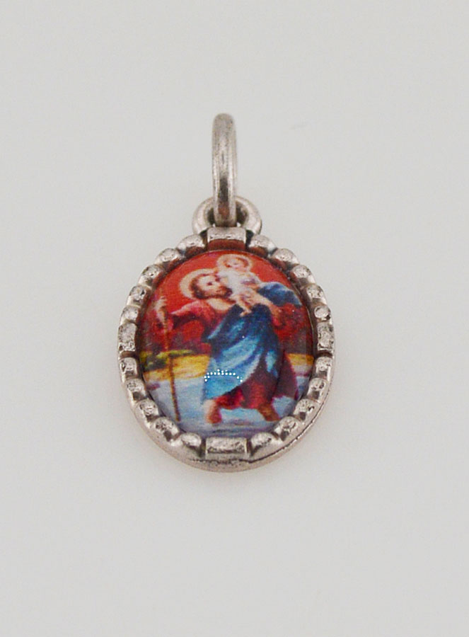 Medaglia Con Bordo 15 mm - San Cristoforo (pic 2)