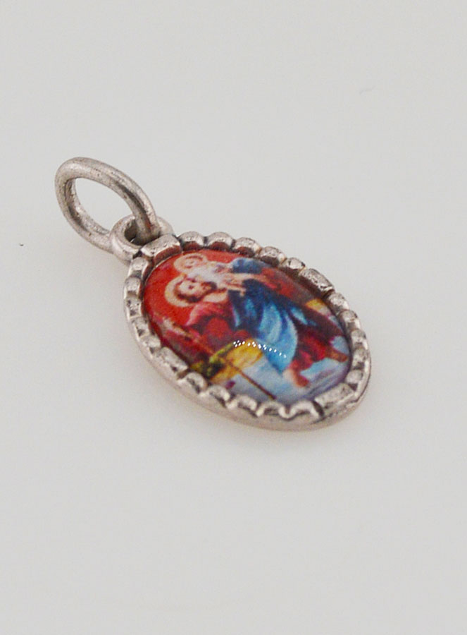 Medaglia Con Bordo 15 mm - San Cristoforo (pic 3)