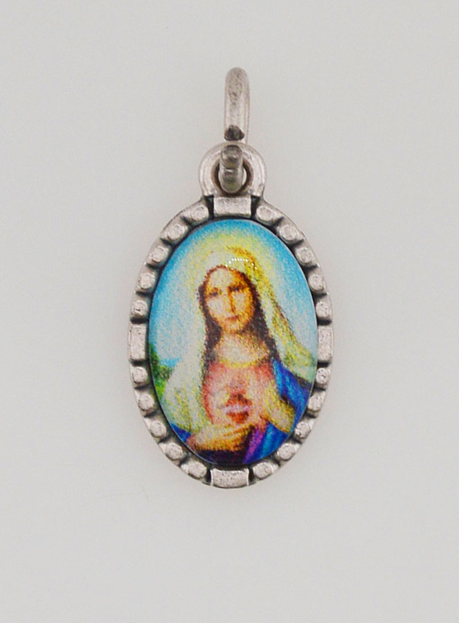 Medaglia Con Bordo 15 mm - Sacro Cuore di Maria (pic 1)