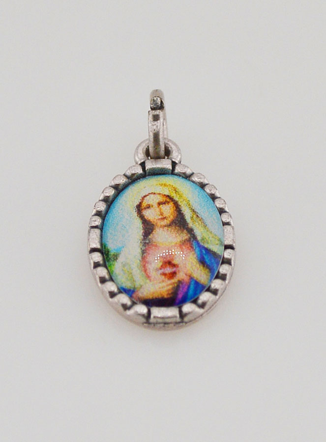 Medaglia Con Bordo 15 mm - Sacro Cuore di Maria (pic 2)