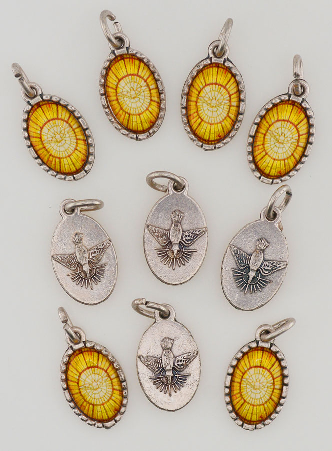 Regalo per Cresima - Lotto 10 Medaglie Spirito Santo (pic 1)