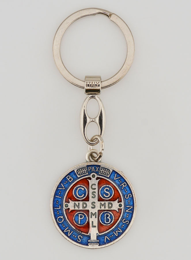 Portachiavi Medaglia di San Benedetto Colorata (pic 1)
