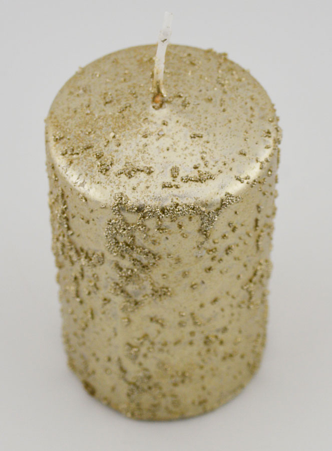 Candela Decorativa Glitterata - Champagne (pic 2)