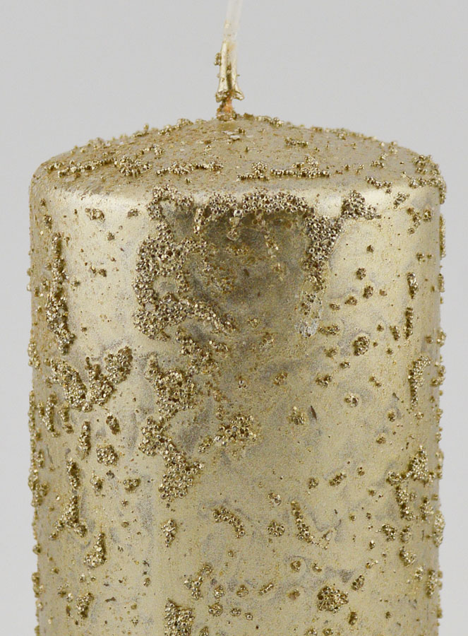 Candela Decorativa Glitterata - Champagne (pic 3)