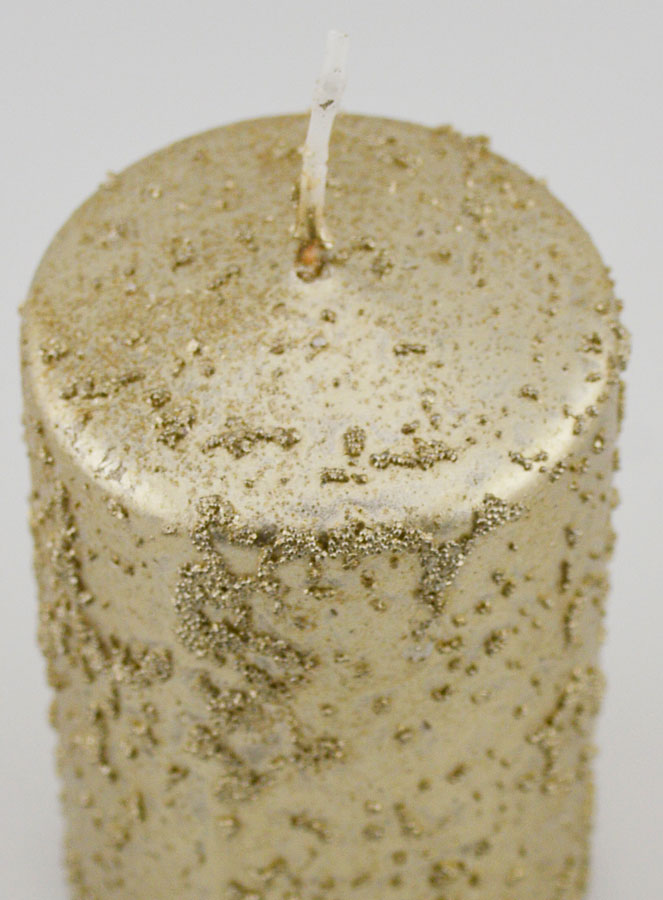 Candela Decorativa Glitterata - Champagne (pic 4)