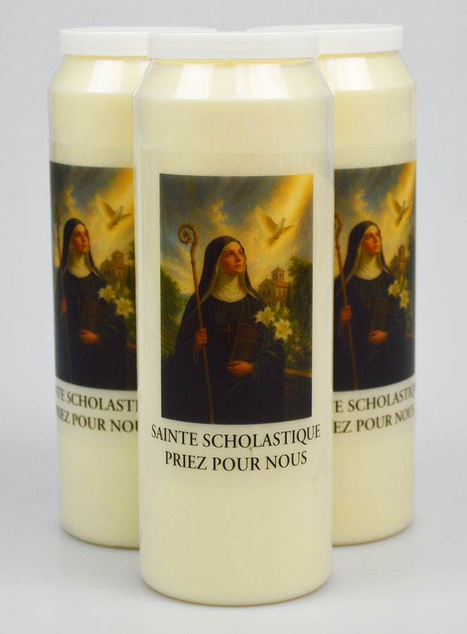 Set di 3 Candele per Novena a Santa Scolastica (pic 1)