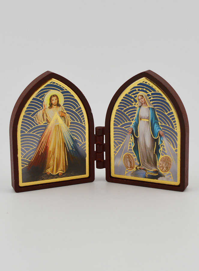 Icona Dittico Mini - Cristo Misericordioso e Miracolosa (pic 1)