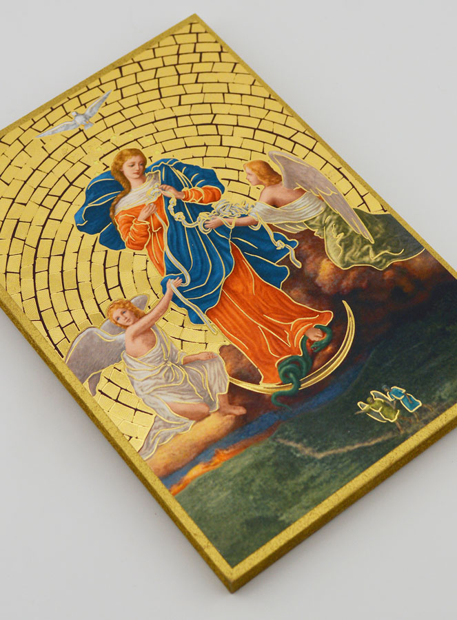 Quadretto Icona Maria che Scioglie i Nodi - 15 cm (pic 3)