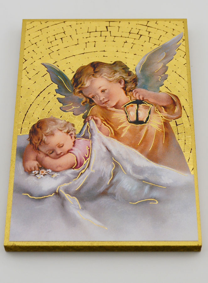 Quadretto Angelo con Lanterna - 15 cm (pic 2)