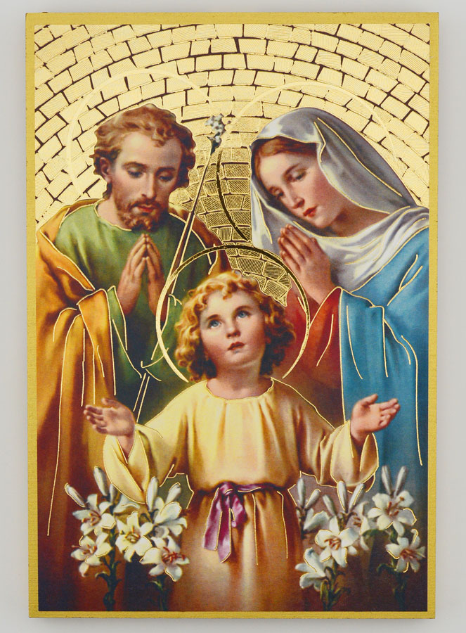 Quadretto Icona Sacra Famiglia - 15 cm (pic 1)