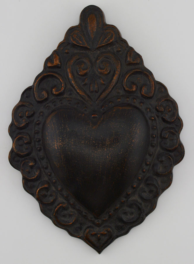 Ex Voto Murale Nero & Bronzo - 15 cm (pic 1)