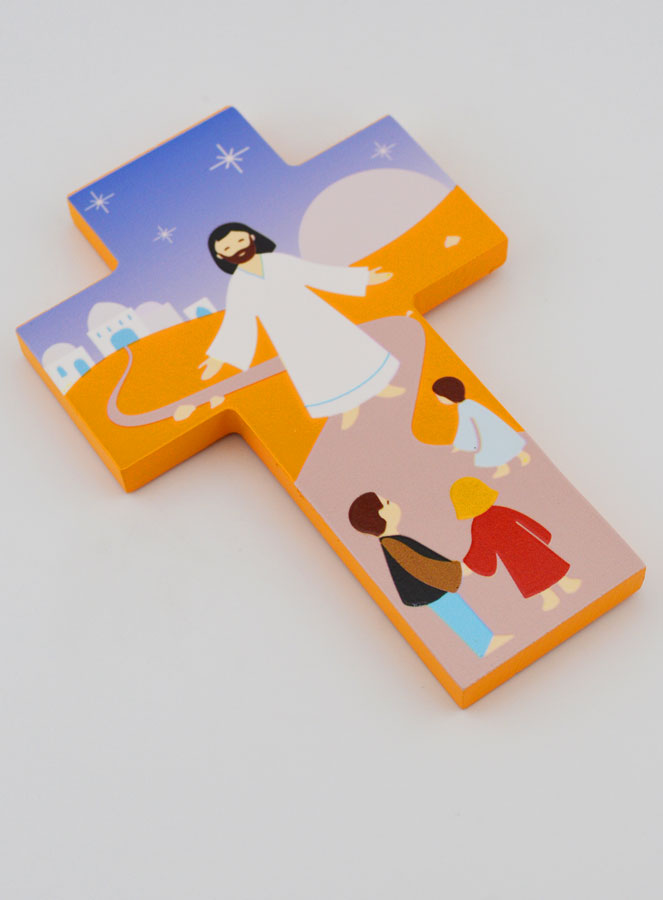 Croce per Bambini in Legno - Gesù e Bambini (pic 3)