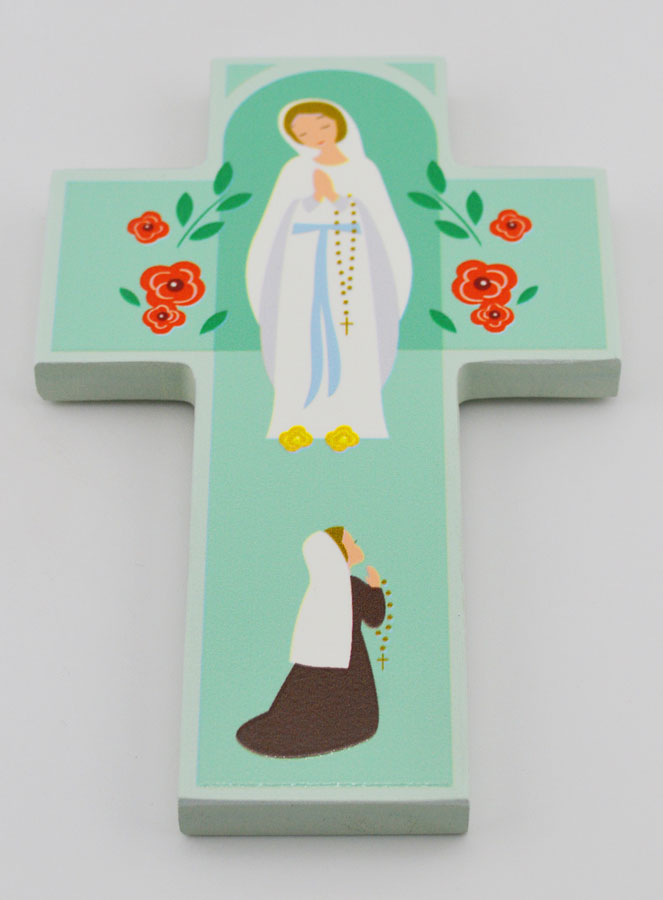 Croce per Bambini in Legno - Madonna di Lourdes (pic 2)