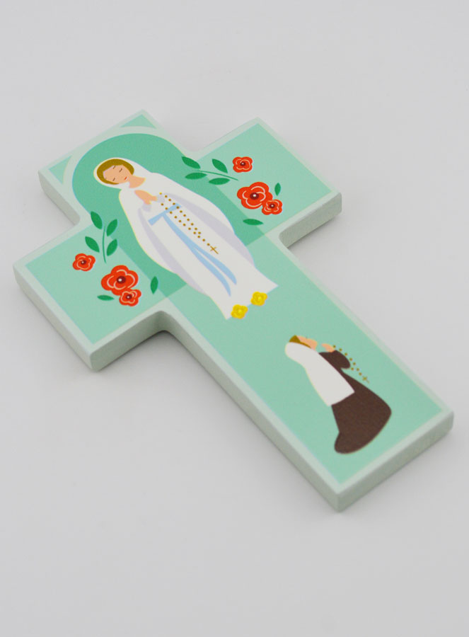 Croce per Bambini in Legno - Madonna di Lourdes (pic 3)