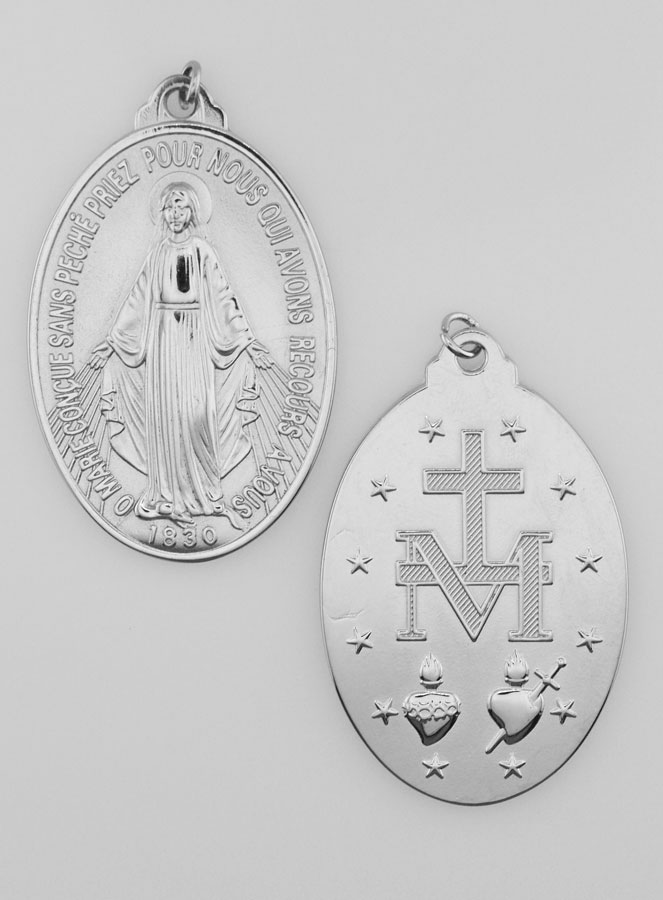 Medaglia Miracolosa in Inox - 33mm (pic 1)