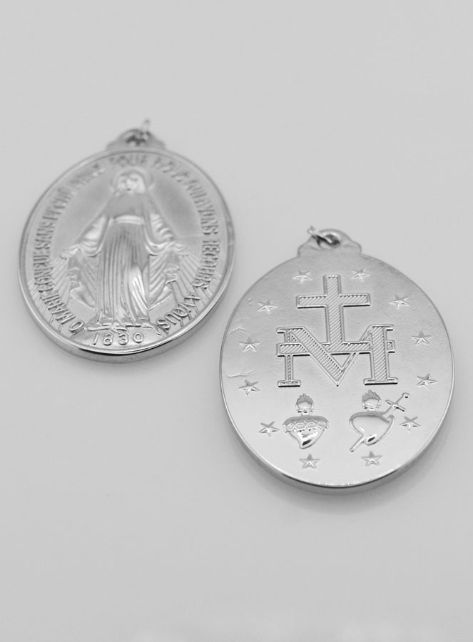 Medaglia Miracolosa in Inox - 40mm (pic 4)