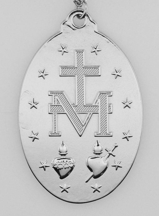 Medaglia Miracolosa & Catena Agentate - 33mm (pic 4)