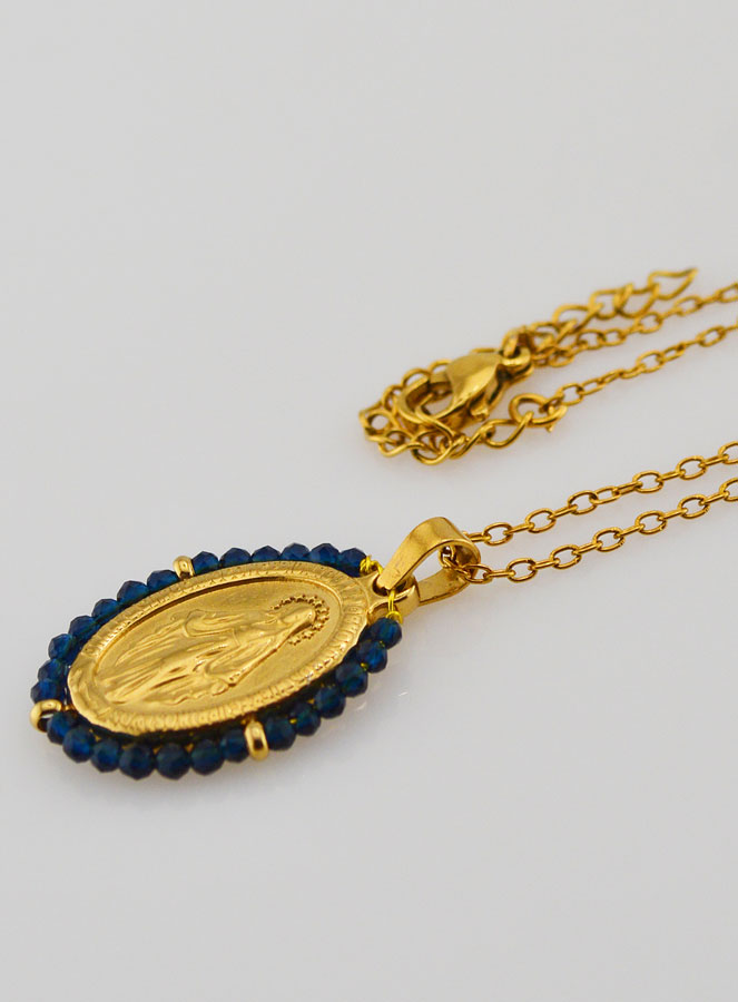 Collana Miracolosa - Perline Blu Navy (pic 1)