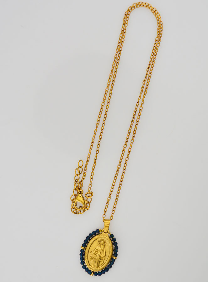Collana Miracolosa - Perline Blu Navy (pic 2)