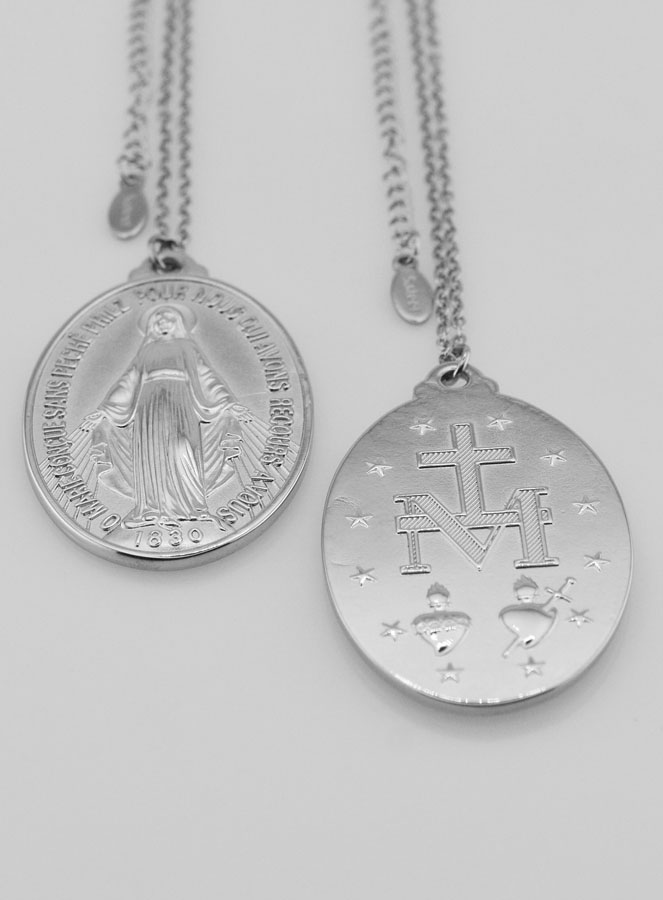 Collana Medaglia Miracolosa - 22mm (pic 4)