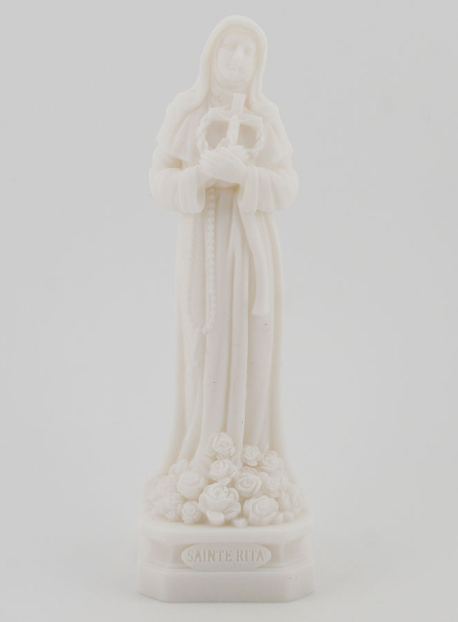 Statua di Santa Rita in Alabastro - 12 cm (pic 1)