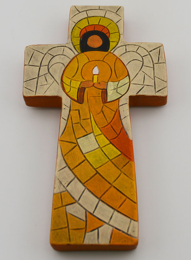 Croce in Ceramica Angelo di Luce - 15 cm (pic 2)