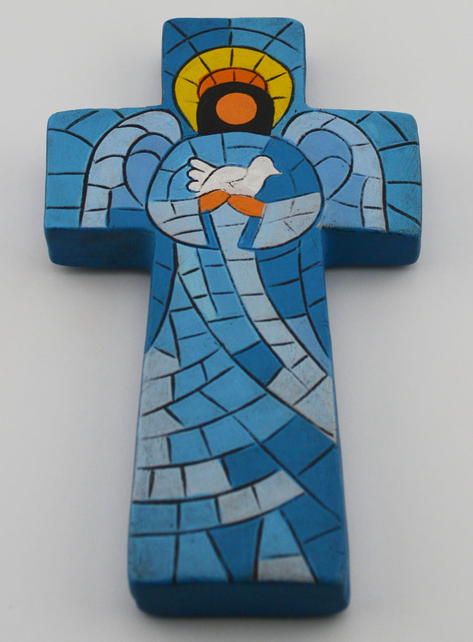 Croce in Ceramica Angelo di Pace - 15 cm (pic 2)
