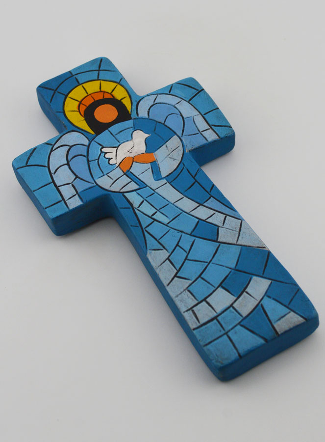 Croce in Ceramica Angelo di Pace - 15 cm (pic 3)