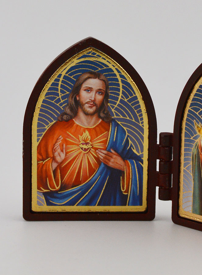 Icona Dittico Mini - Sacri Cuori di Gesù e Maria (pic 2)