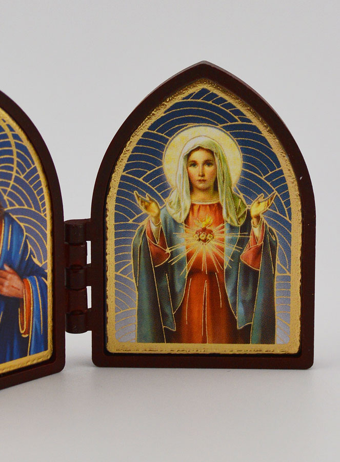 Icona Dittico Mini - Sacri Cuori di Gesù e Maria (pic 3)
