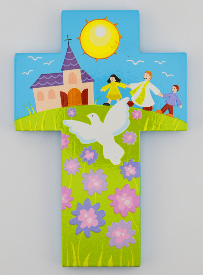 Regalo di Cresima - Croce Bambini Sacerdote e Spirito Santo (pic 1)