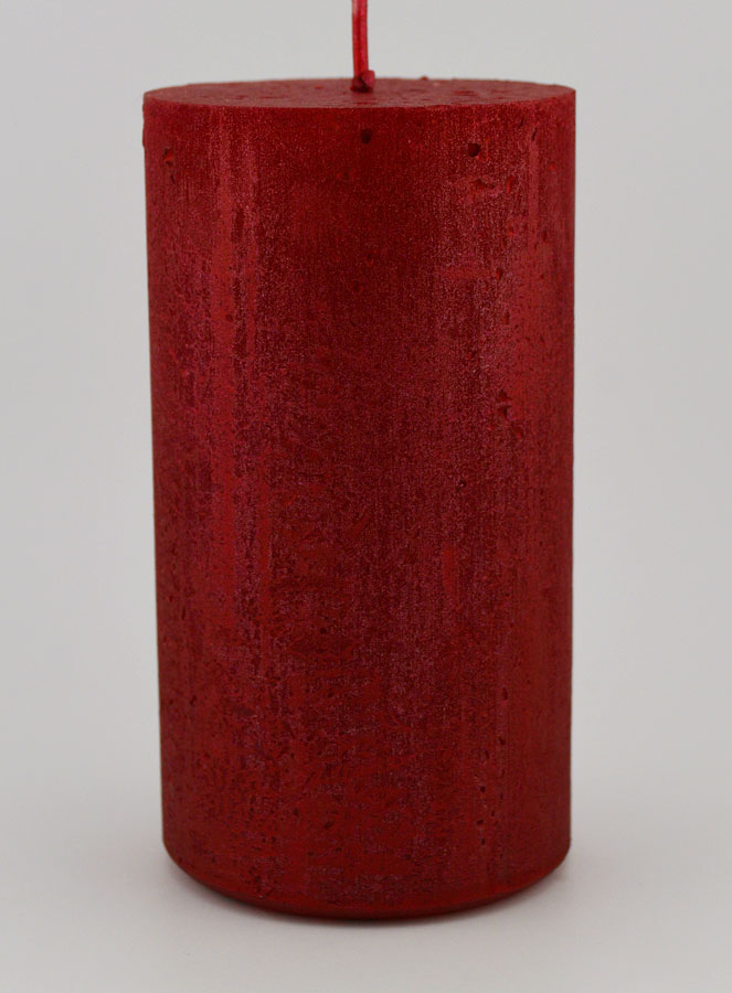 Candela Decorativa Moderna - Rosso Carminio (pic 1)