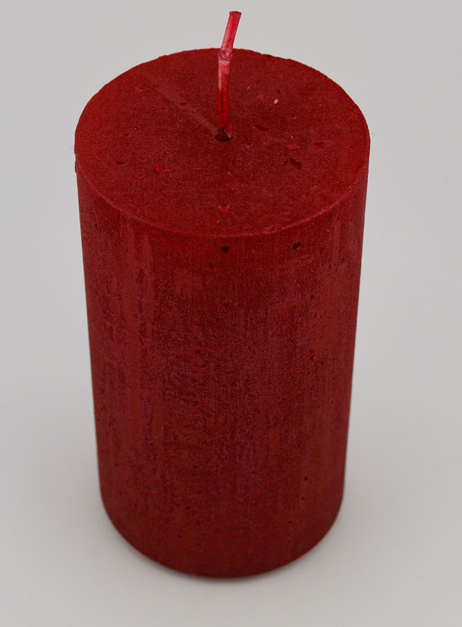 Candela Decorativa Moderna - Rosso Carminio (pic 2)