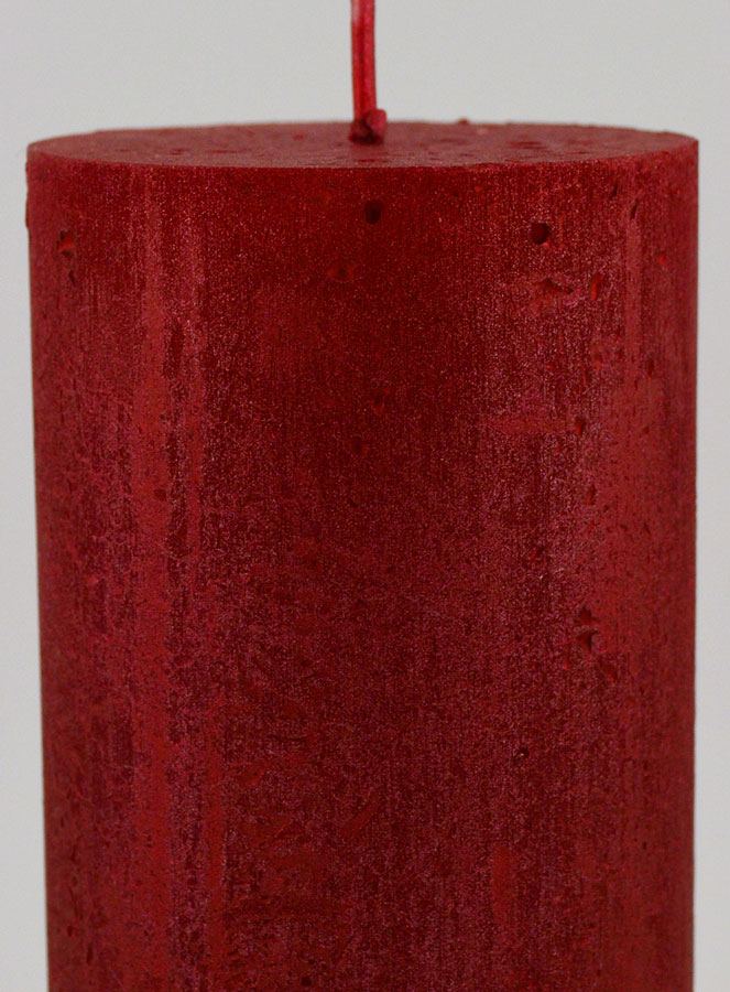 Candela Decorativa Moderna - Rosso Carminio (pic 3)