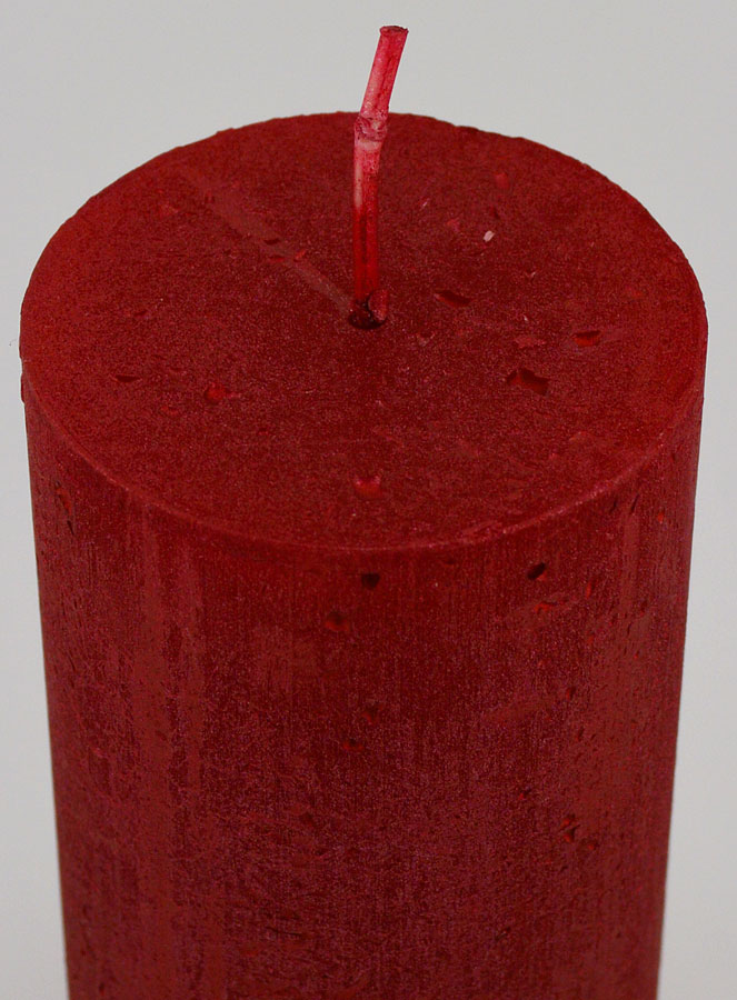 Candela Decorativa Moderna - Rosso Carminio (pic 4)