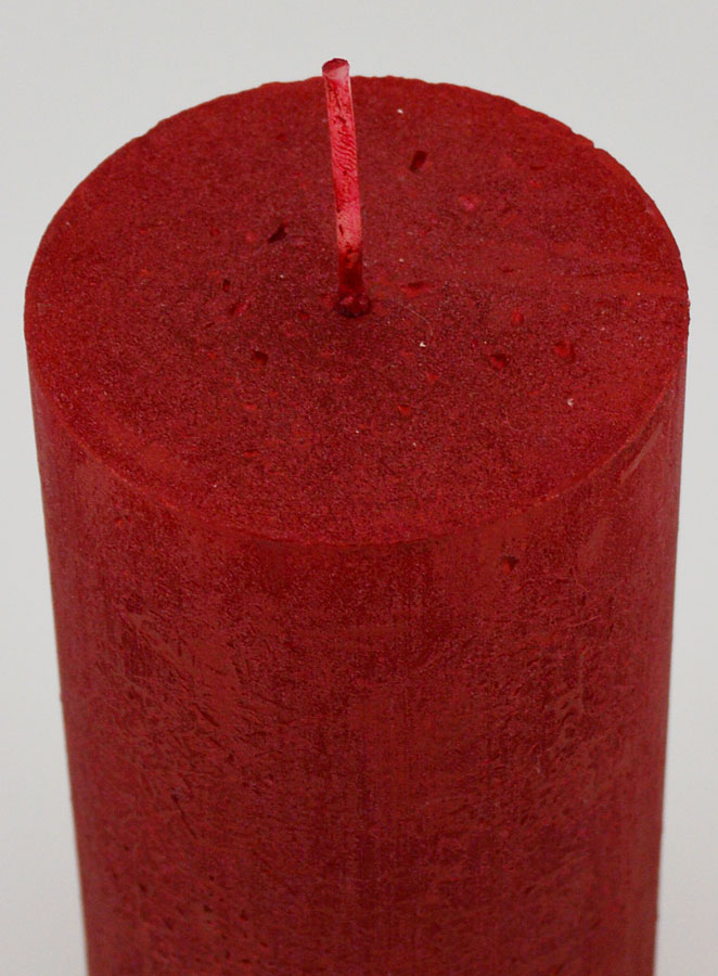 Candela di Natale Moderna - Rosso Carminio (pic 3)