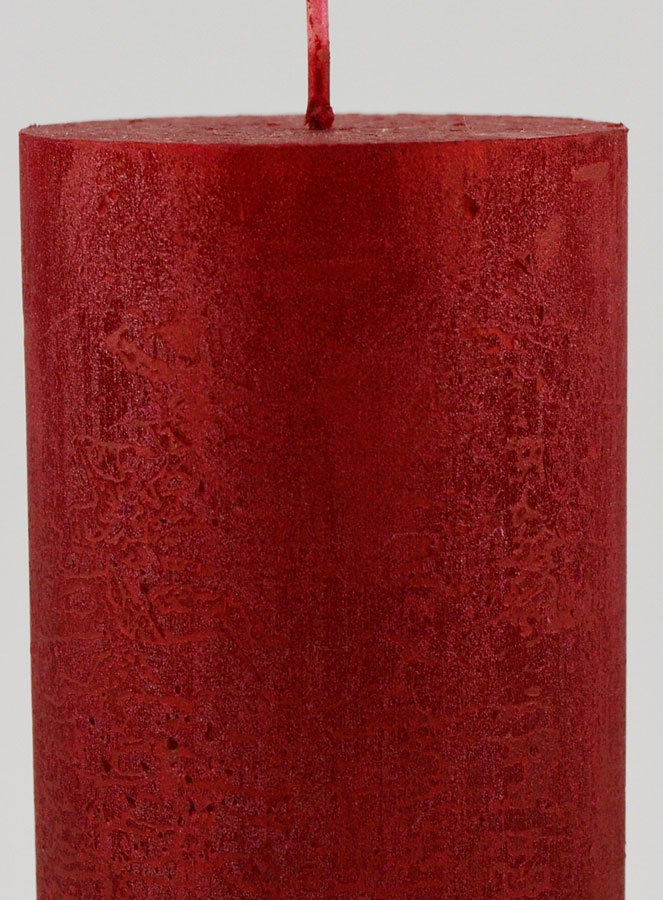 Candela di Natale Moderna - Rosso Carminio (pic 4)